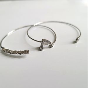Dainty silver bracelets